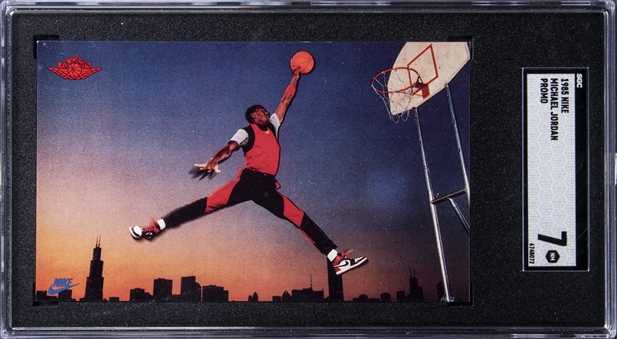 1985 Nike Promo #2 Michael Jordan Rookie Card - SGC NM 7